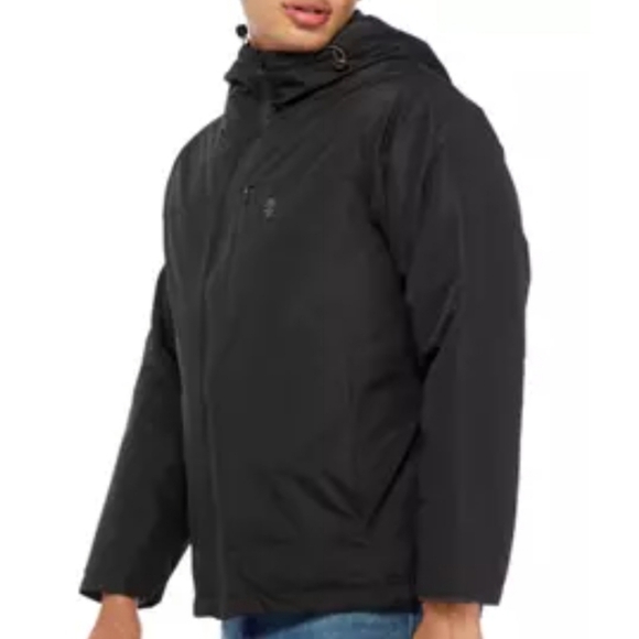 NWT IZOD 3-in-1 Tech System Jacket Black Men’s L Waterproof Windproof - Picture 2 of 16